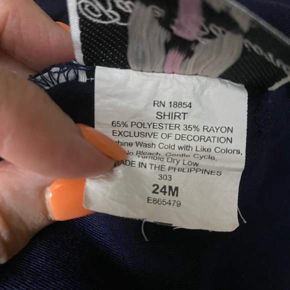 Navy 3-pc Sailor Dress, Cancan Pants & Hat ~ size 24m - Picture 5 of 5